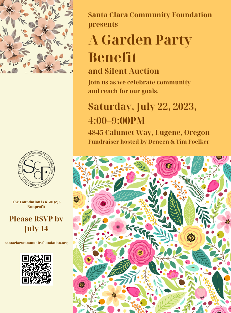 Santa Clara Community Foundation Garden Party Fundraising Event, Please