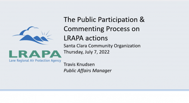 LRAPA participation and commenting Process